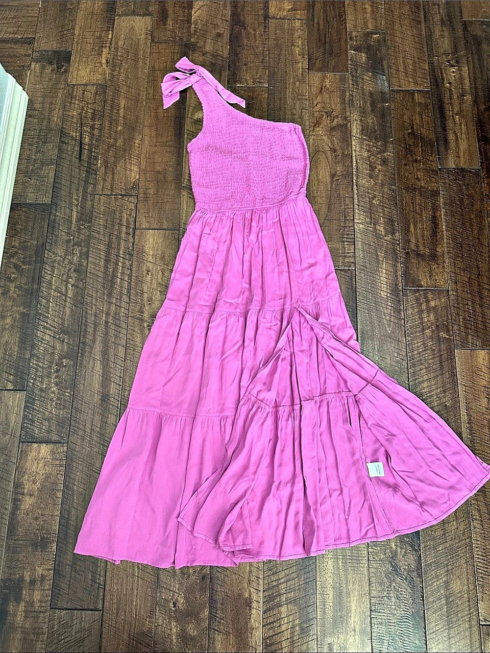 Merokeety Betina Bow Front Maxi Dress Pink